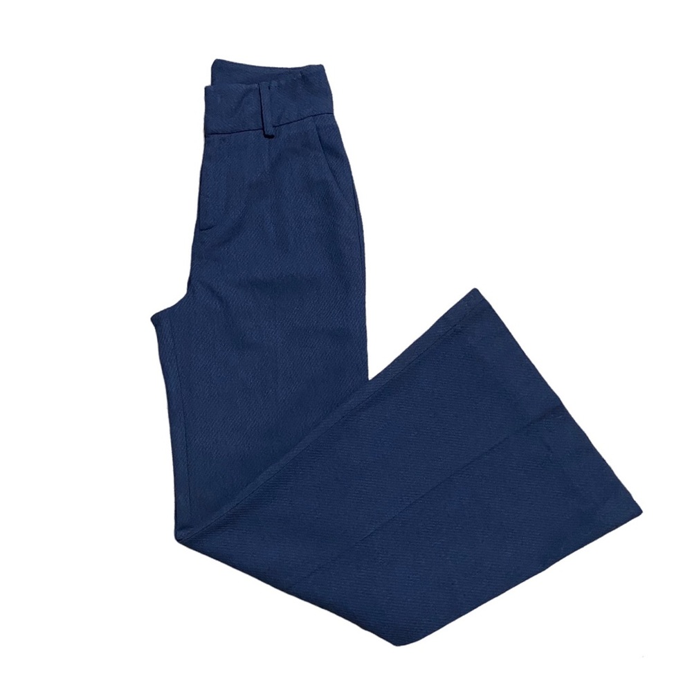 Betsey Johnson High Rise Super Wide Leg Wool Flare Pants